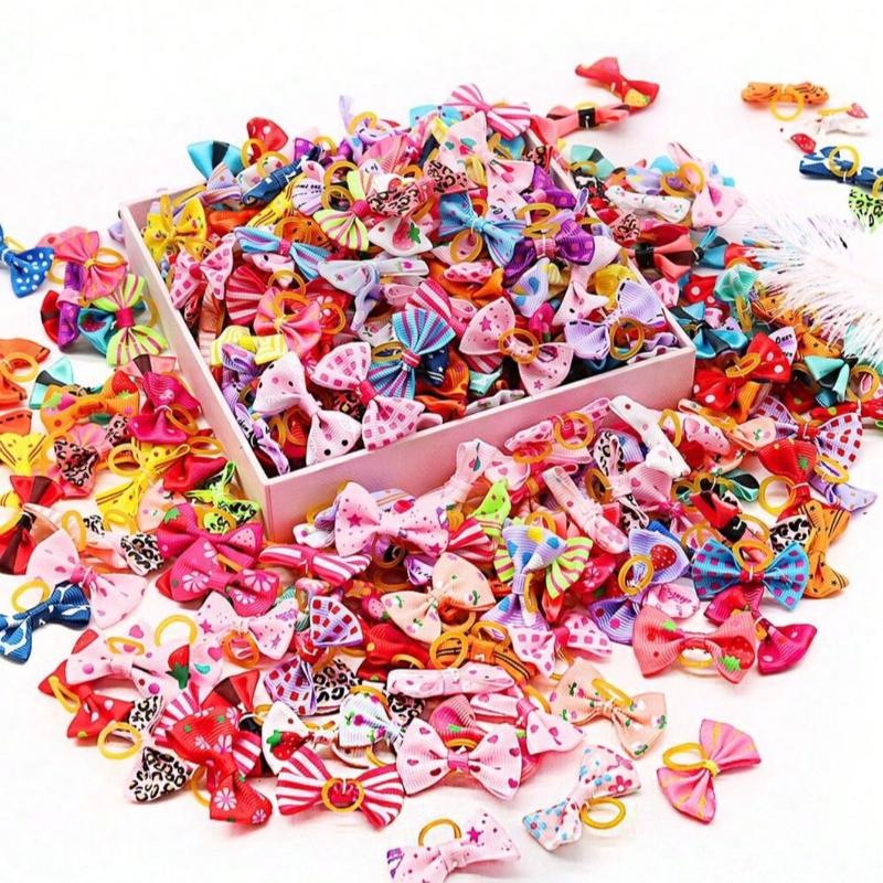 Pet Bow Tie Hair Clips, Pet Grooming Bows, Small Dog Hair Decorations, Small Dog & Cat Daily Wear Accessories, Suitable For Multiple Occasions