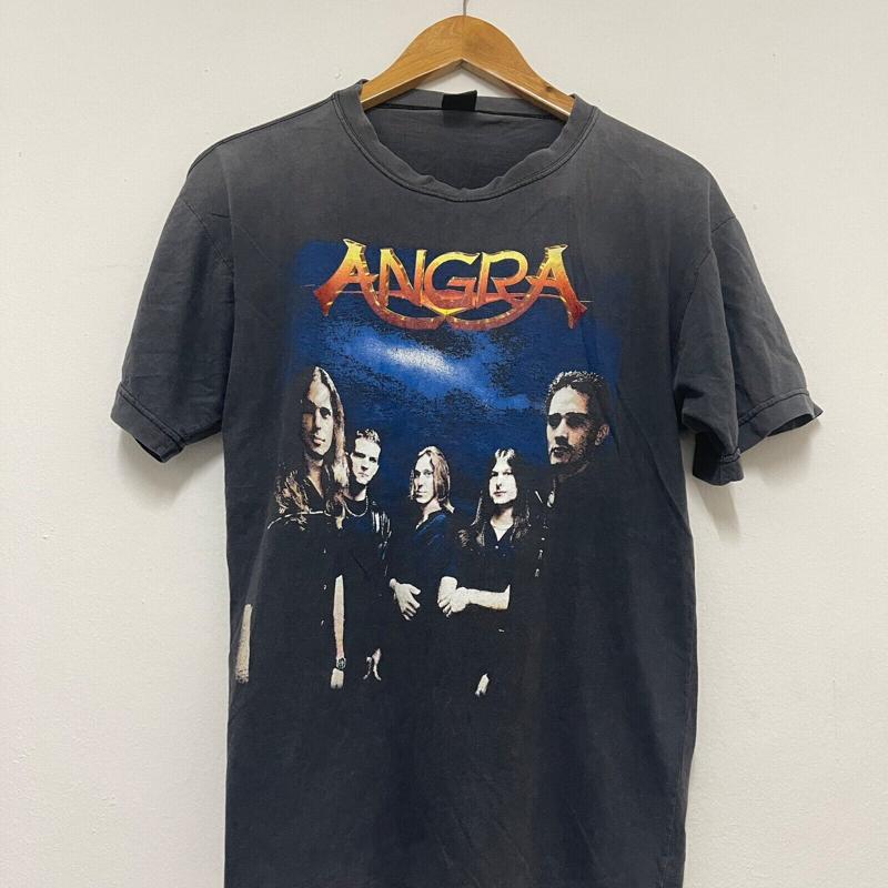 Vintage S Agra Band Power Metal T Shirt Music Tour Streetwear