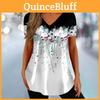 Summer 3d Tshirt Flower Womens Printed Clothes Beautiful Vneck Short Sleeve Tee Shirt Trend Fashion T Shirt For Women Street
