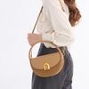 2024 Fall/Winter New Niche Design Handbag Fashionable Commuting Half-Round Bag High-End Single-Shoulder Crossbody Saddle Bag
