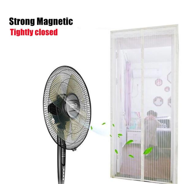 1 Set Velcro Door Screen Curtain Anti Mosquito Anti Insect Fly Bug Protection Net Hand Free Strong Magnetic Door Curtain