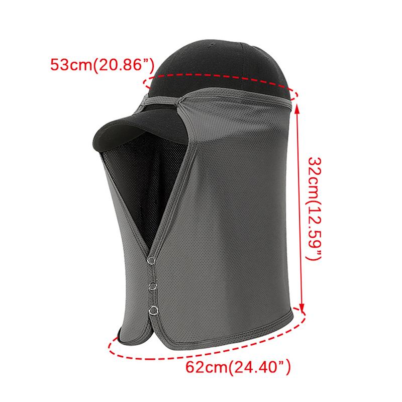 Quick-Drying Fishing Cap Face Neck Sunshade Cap Uv Protection Visor