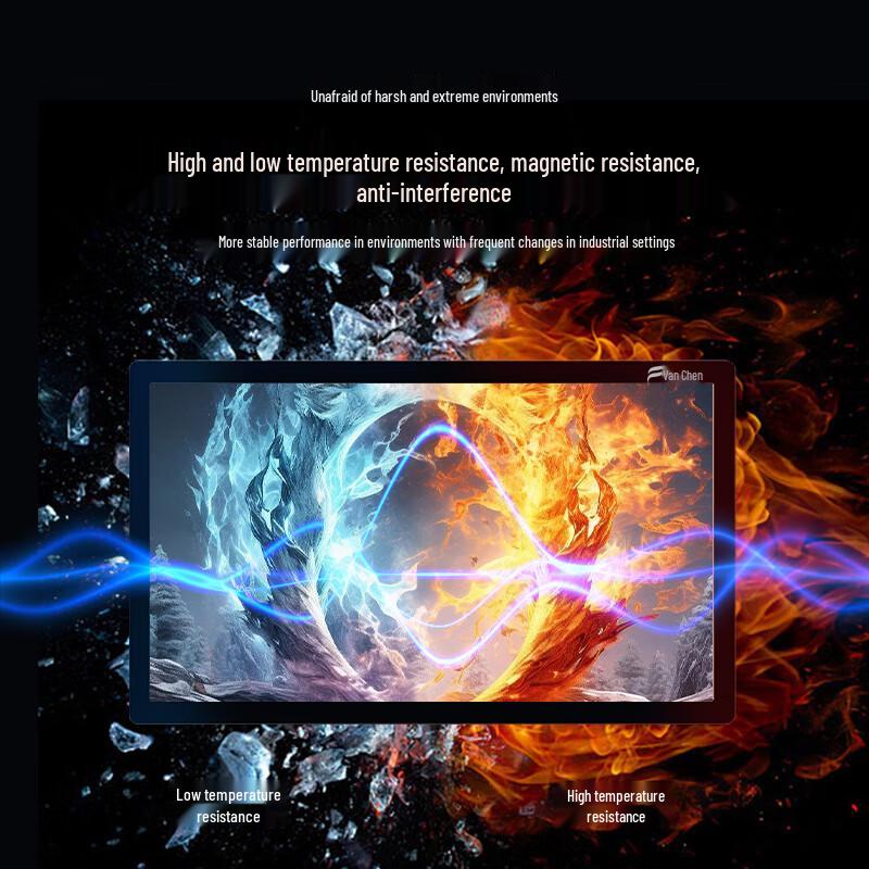 Fanchen 21.5-inch Industrial Touchscreen Panel PC with IC Card Reader CN plug (adapter included)