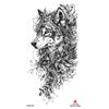 2026 Nuovo Tatuaggio Temporaneo Impermeabile Adesivo Fuoco Foresta Leone Lupo Tigre Flash Tatuaggi Uomo Corona Corpo Braccio Finto Tatuaggio