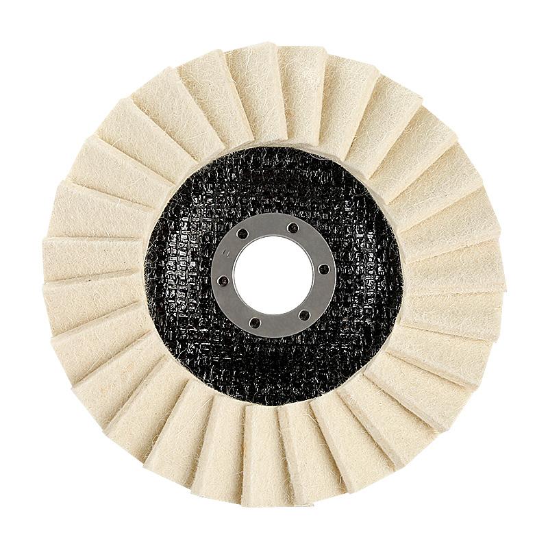 1pc 5Inch 125mm Round Wool Polishing Wheel Wool Felt Pad Grinder Accessories Grinding Disc for Metal Glass Ceramic Polishing