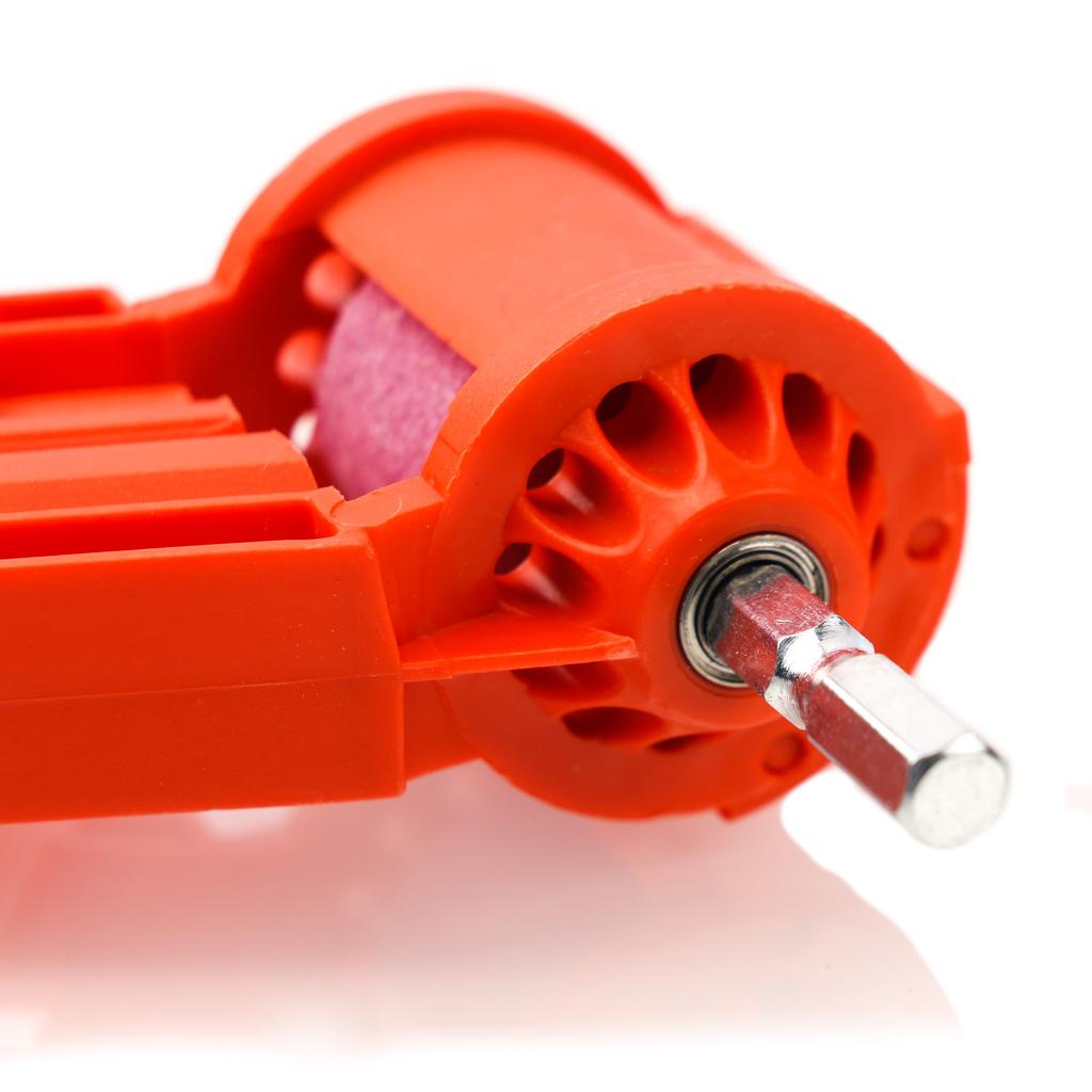 Manual drill sharpener