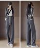 High Waist Narrow Leg Women's Banana Pants - Versatile Draping Sweatpants for Spring & Autumn Seasons