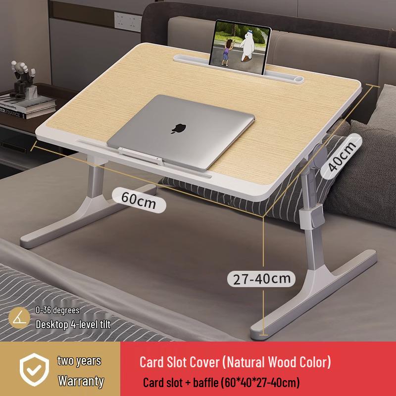 Adjustable Bedside Table: Folding Computer Desk for Student Dorms, Bedrooms, or Home Study