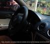 Perforated Breathable Leather Steering Wheel Cover - All-Season, Simple Design
