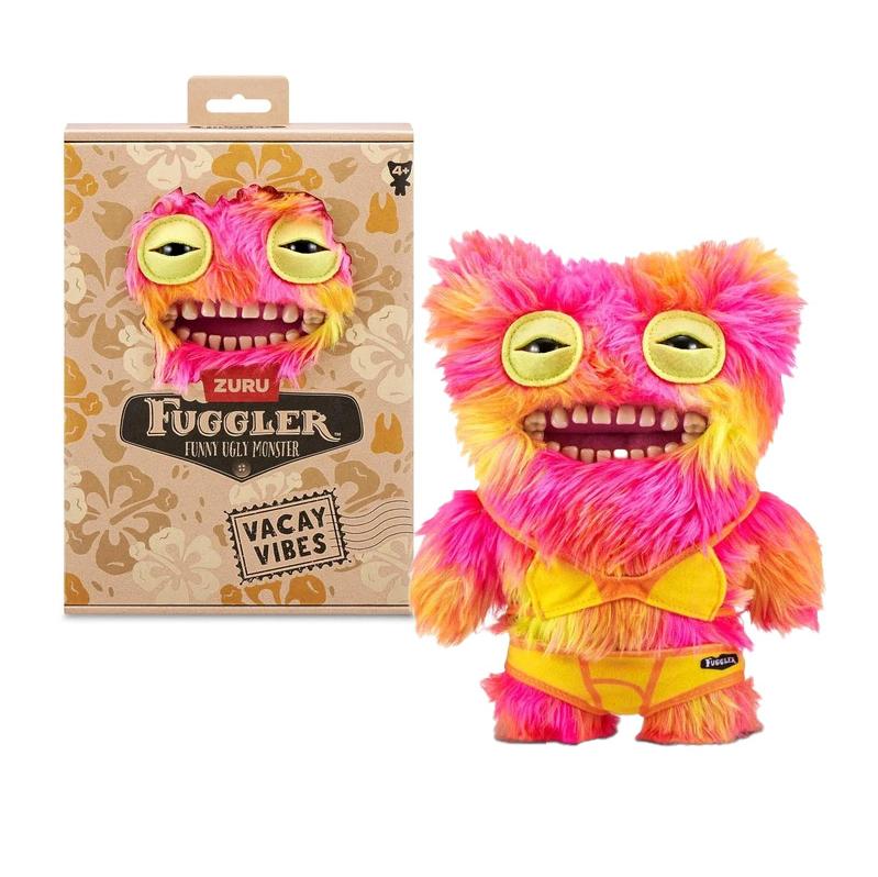 Fuggler WIDE EYED WEIRDO Peluche Morbido Bambola Peluche Mostro con Denti Brutto Carino Divertente Giocattolo Morbido Bambini Regalo di Natale Compleanno
