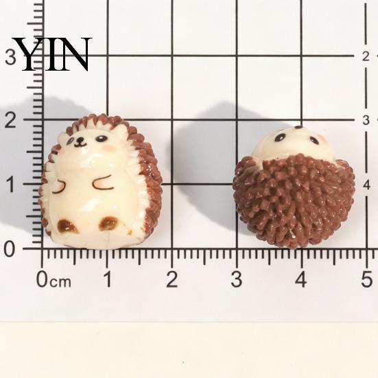 Sandtisch Zubehör 2 Stück Niedlicher Igel Harz Mini Figuren für Sukkulenten Topf Terrarium, Mikro Landschaft Handgemacht Bastelbedarf Deko, Miniatur