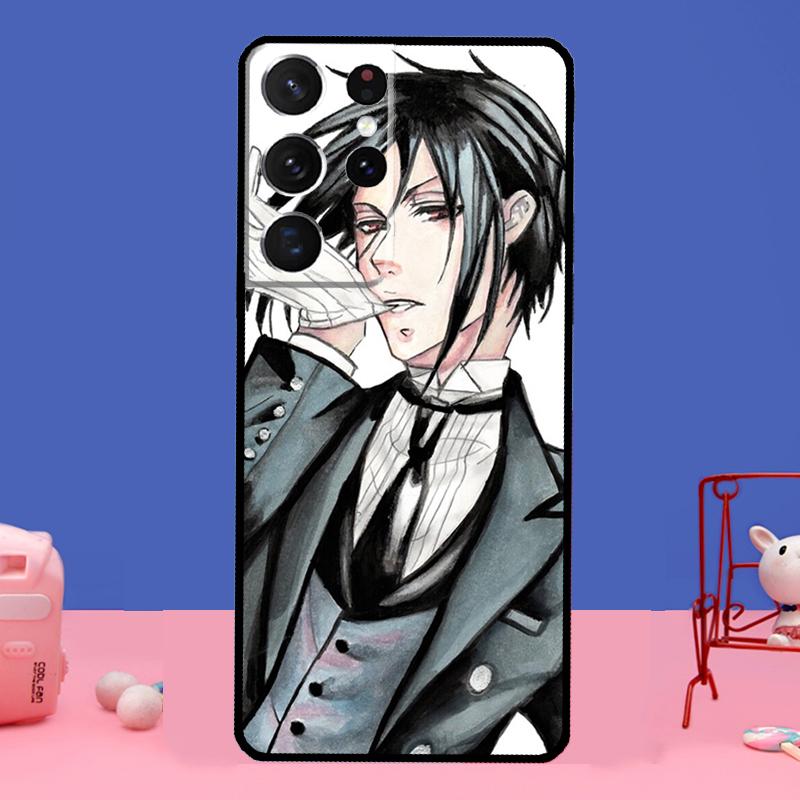 Sebastian Black Butler Kuroshitsuji For Samsung Galaxy S20 FE S21 Ultra Note 20 S8 S9 S10 Note 10 Plus S22 Ultra Case Cover