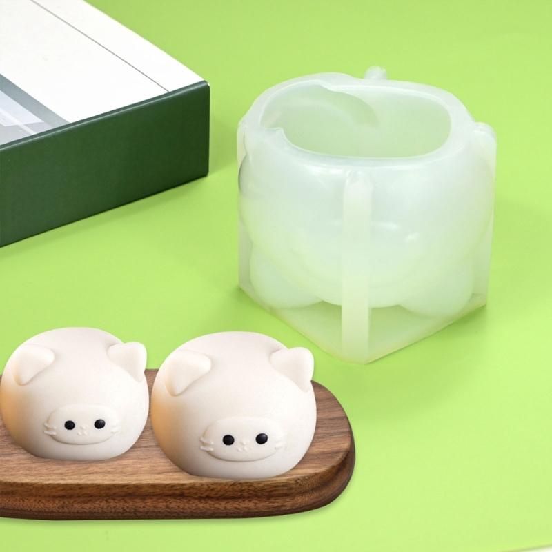 Chocolate Molds Lovely Animals Shape Silicone Molds Mousses Cake Decorating Molds Baking Tool for Mousses Cake, Pastry