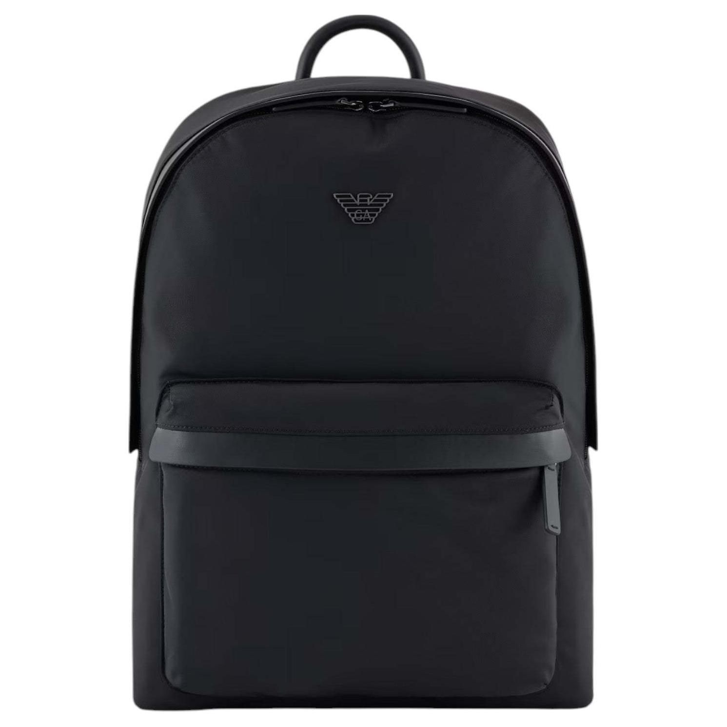 Emporio Armani Iconic Eagle Logo Backpack Men backpack Black EM001795AF13454UC001 Basic Set (Bag+Dust Bag)