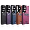Business Cards Solt Wallet Leather Case for Samsung GAlaxy S26 S25 Ultra S24 S23 S22 Plus S21 FE A17 A37 A16 A36 A56 Flip Cover