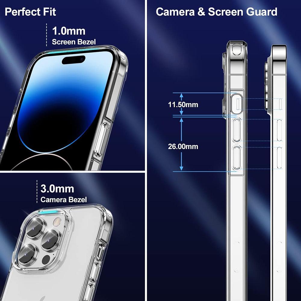 Hybrid Shockproof Back Cover Case For iPhone 16e 16 15 14 13 12 11 Pro Max Plus Mini Clear Hard Pc Silicone Soft Shell Thin Tpu