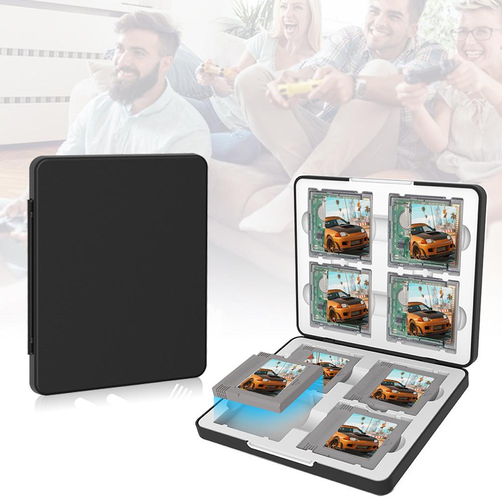 Compact Game Holder Box For 8 GBC GB GameBoy Games Premium Silicone Slots Magnetic Closure Portable Travel Protector Case For Ga