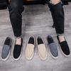 Shoes men's shoes summer one-pedal overalls single shoes soft-soled corduroy cloth shoes men's low-top breathable casual shoes men