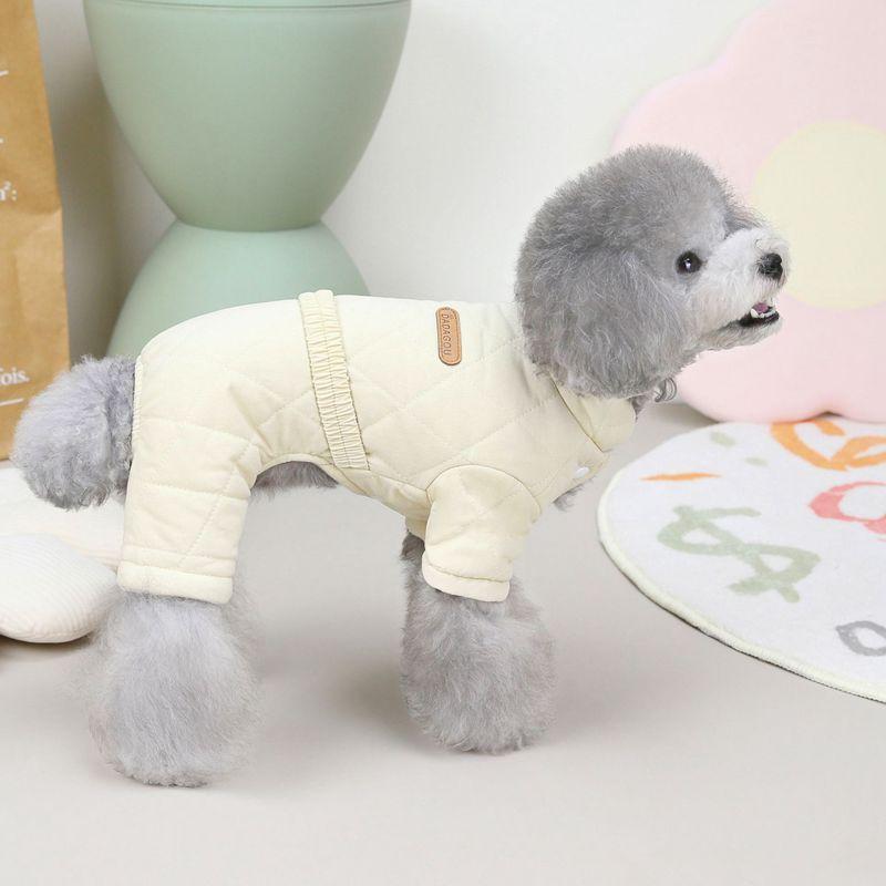 Waterproof Puppy Overalls Boy Dog Jumpsuit Winter Fleece Dog Clothes for Small Dogs Pet Jacket Chihuahua Costume Yorkie Pug Coat