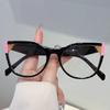 Oversized Cat Eye Glasses Women New Fashion Patchwork Rim Optical Frames Chic Brand Design Blue Light Blocking Eyeglasses