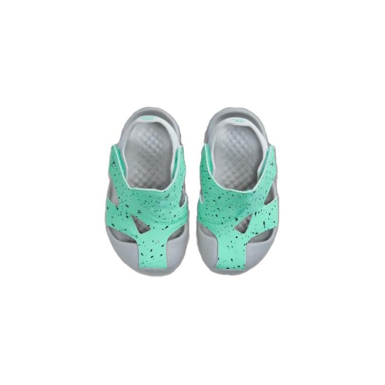 New Jordan Flare Jordan Anti-Slip Wear-Resistant Low-Top Toddler Shoes Gray Green Infant And Toddler CI7850-302