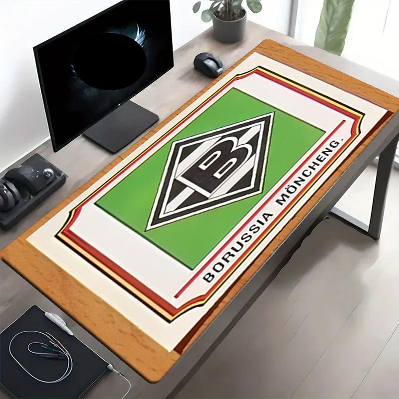 Borussia Mönchengladbach Print Mauspads, Anti-Rutsch Schreibtisch-Tastaturmatte, für PC Laptop Gaming Arbeiten Tägliche Nutzung, Cooles Festival Überraschungsgeschenk
