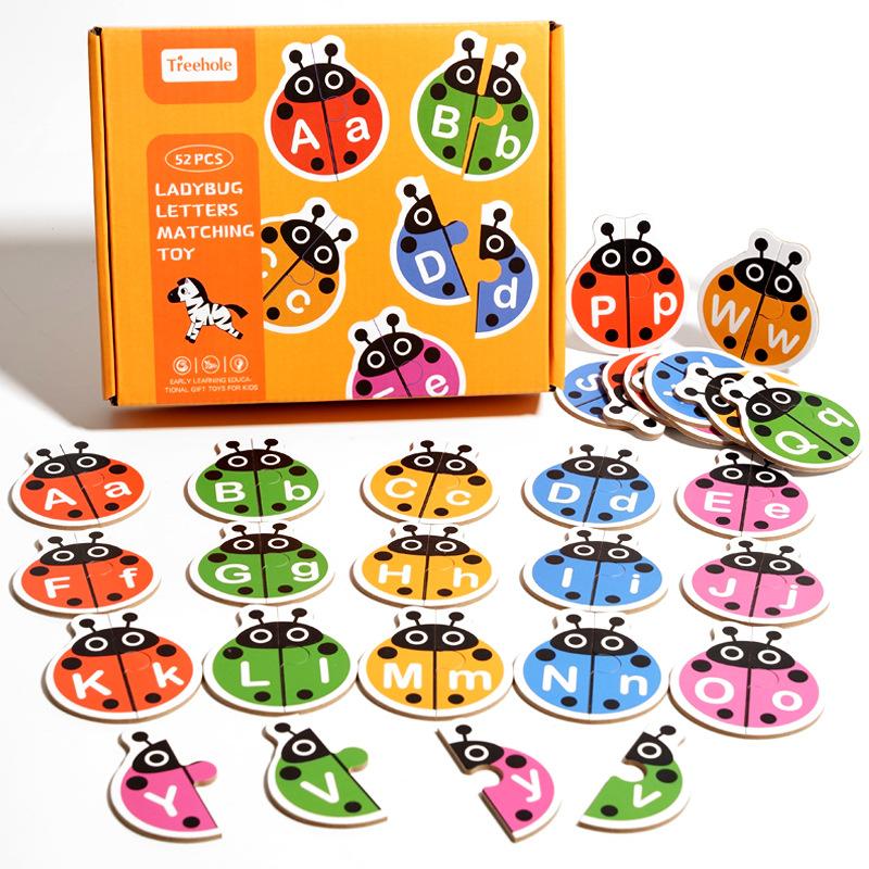 Alphabet Cognition Enlightenment Children's Puzzle Early Education Animal Word Matching Toy Card Pair Touch Board Game