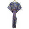 Women Purple Bagheera Tiger Printed Hippie Cotton Maxi Beach Cover Caftan Dress CKFTN-SCRN-FULL-BUYIT-151