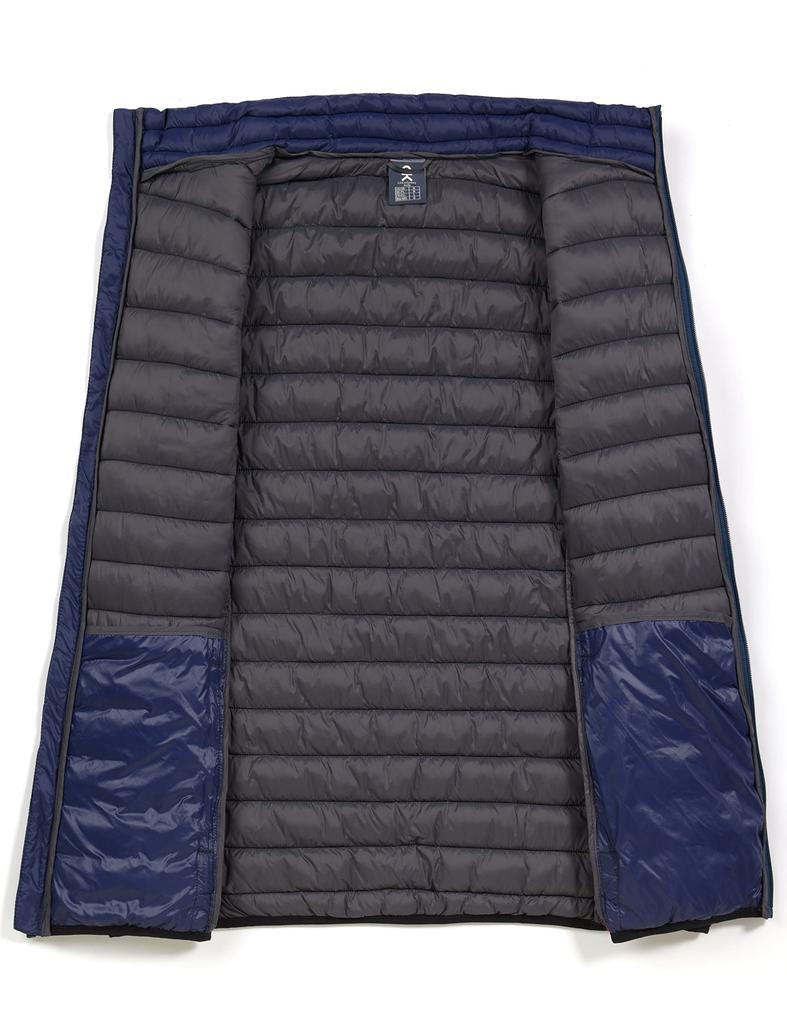 Little Donkey Andy Quilted Golf Sleeveless Down Warm and Cold Size M Men's Vest, Full-Zip Jacket, Weather, Navy,