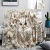1Pc owl Print Flannel Blanket, High quality Comfortable for All Seasons, Home Decor, Warmth and Comfort, Perfect for Christmas Gifts W67