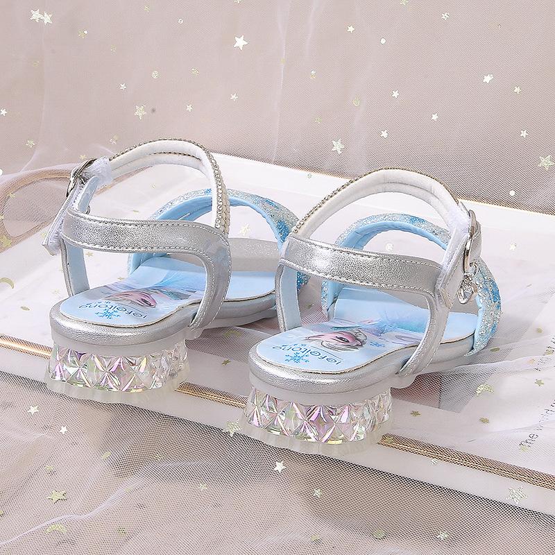 Summer new style sandals for school girls Aisha Crystal Shoes High Heels Fashion Children's Princess Shoes