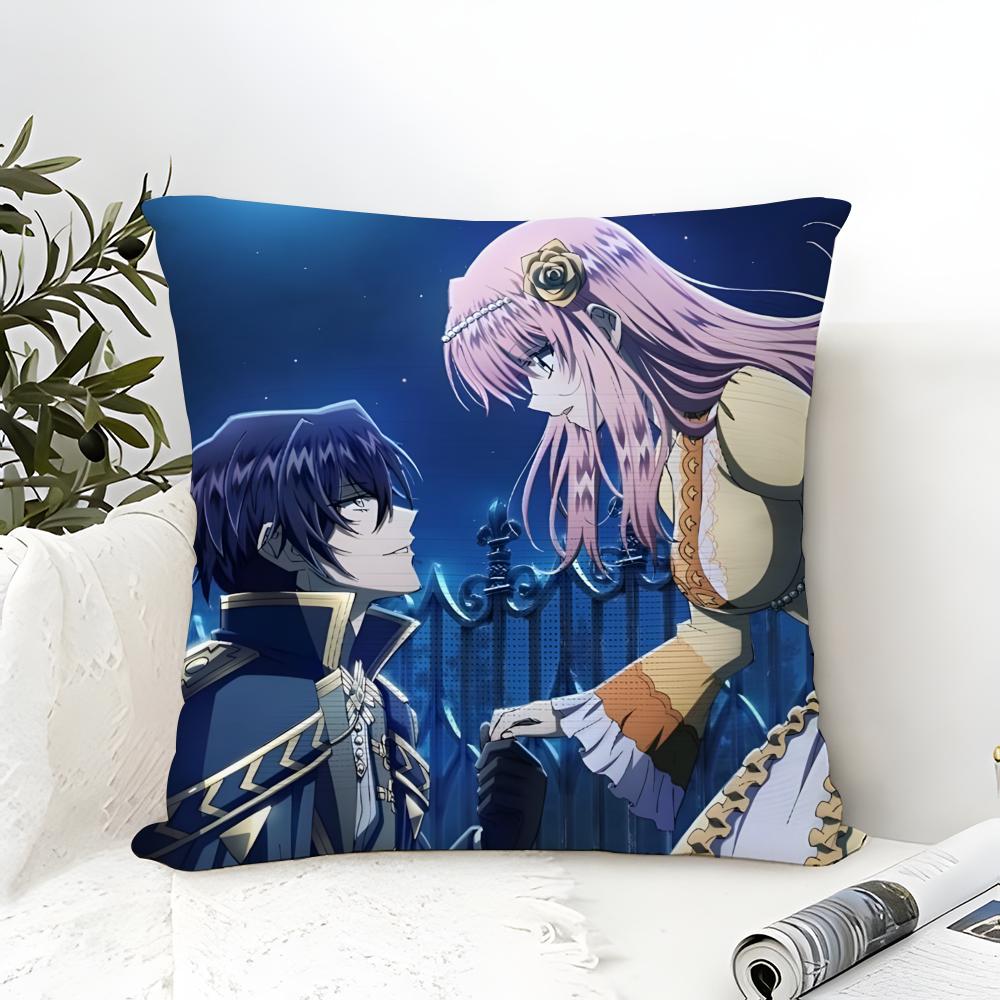 Pillow Case Cotton Linen Fabric Square Zipper Pillowcase Home Decorative Living Room Comic Light Novel 7-7Th Time Loop 4