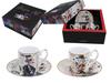 Set of 2 Loui Jover Espresso Cups Porcelain For a Gift 2 Pcs