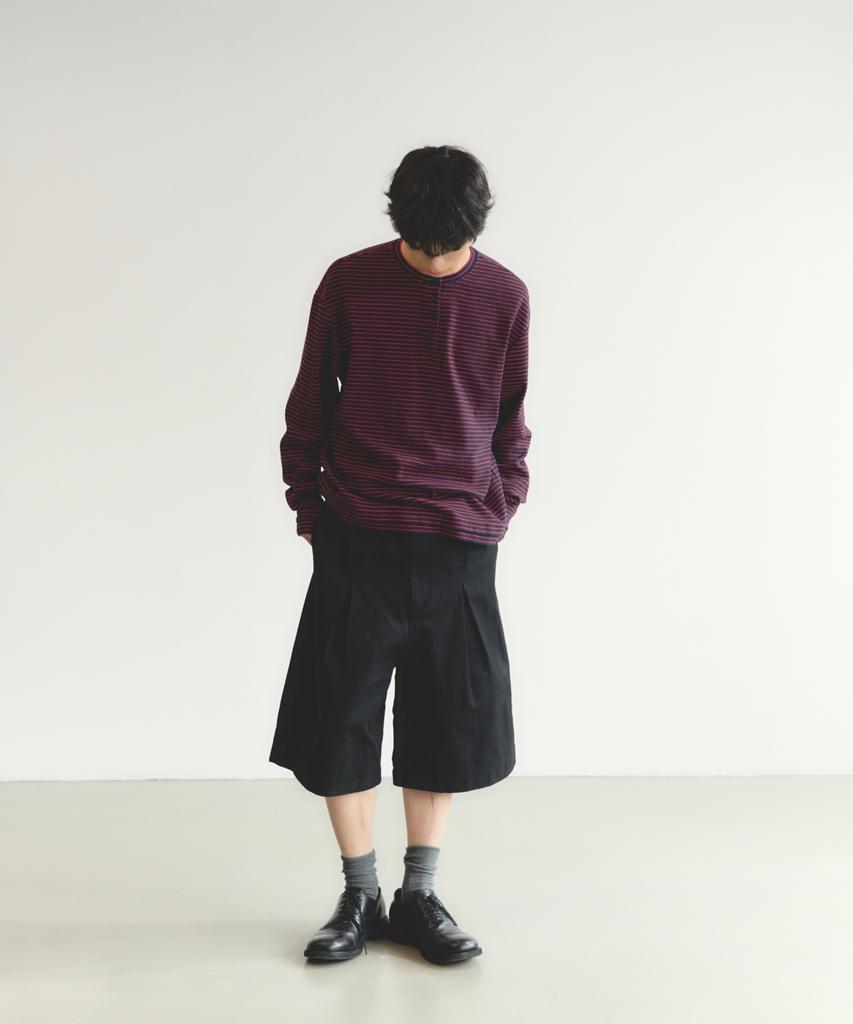 Iseuteuseobiseusyab Layered Sole Stripe Long Sleeve - Navy
