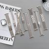 Correa de Cadena de Acero Starlight para Apple Watch Series Ultra 8 7 SE 6 5 4 3 49 mm Correa de Pulsera Metálica IWatch 38 40 41mm 42 44 mm 45mm