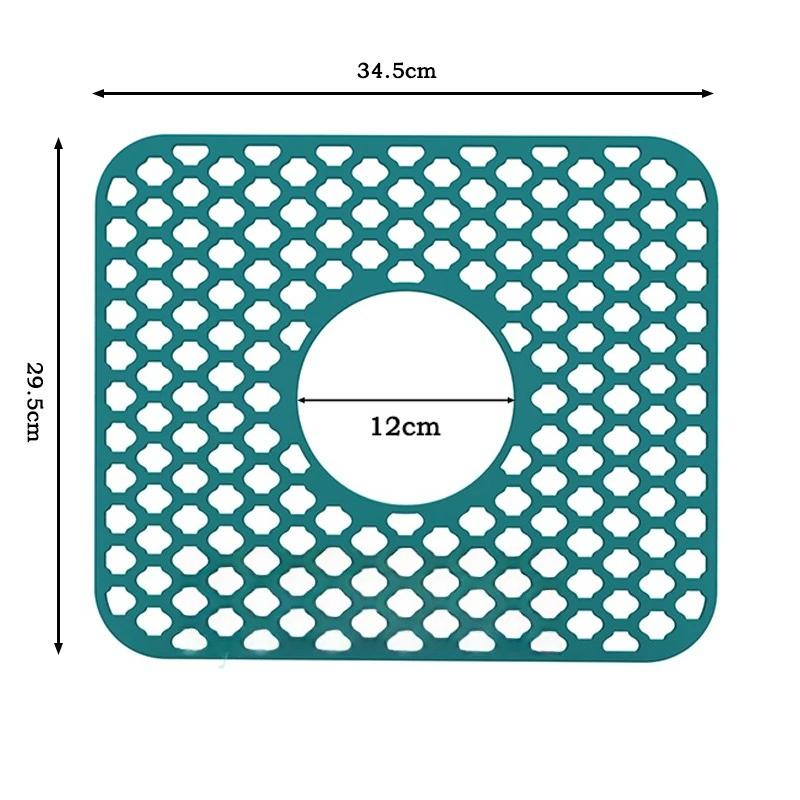 Silicone Sink Mat,Grey Kitchen Sink Mats Grid Accessory,Non-slip Sink Protector for Kitchen Bottom of Farmhouse Porcelain Sink