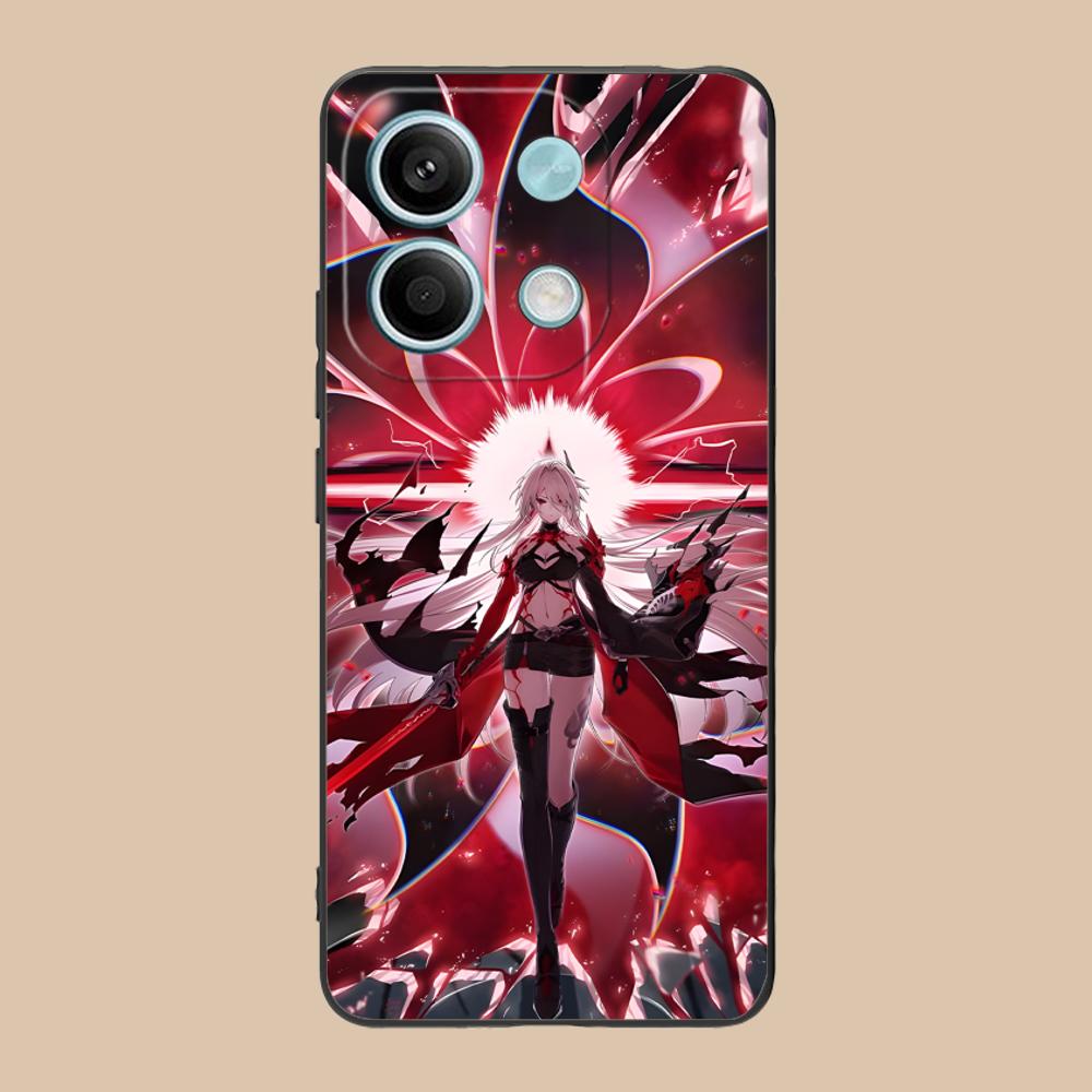 HSR Acheron Matte TPU Mobile Phone Case for POCO F8 F7 F6 F5 F4 F3 F2 Pro GT C75 C71 C65 C61 C40 Pro Ultra Colorful Cover