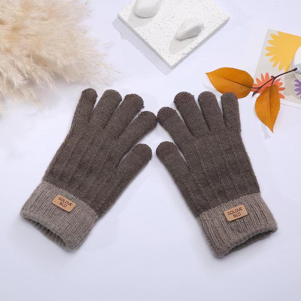 1 Pair Women and Men's Warm Touchscreen Knitted Gloves Comfortable Gloves for Winter