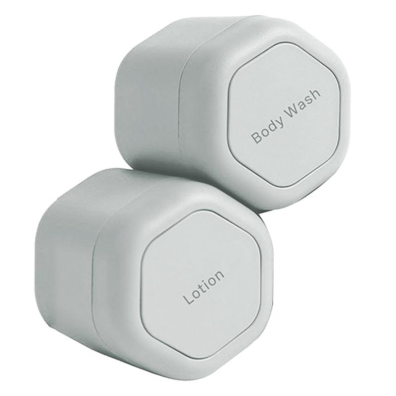 2/3Pcs Travel Container Magnetic Storage With Lids Cosmetic Dispenser Stacking Design Bottle For Face Cream Sunscreen Organizer