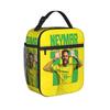 Neymars Brazil Football Insulated Lunch Bags Cooler Bag Lunch Container Soccer Number 10 Tote Lunch Box Girl Boy Beach Travel