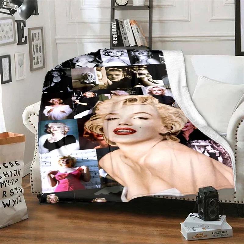 

Винтажное одеяло Мэрилин Монро, фланелевое модное мягкое одеяло, супер теплое одеяло, одеяло для кровати, спальни, дивана, дорожное одеяло для пикника 30x40in