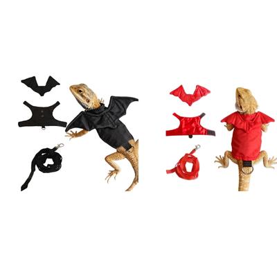 Comfortable Bearded Dragon Clothes Reptiles Harnesses Dinosaurs Costume For Safe Outdoor Walks And Control