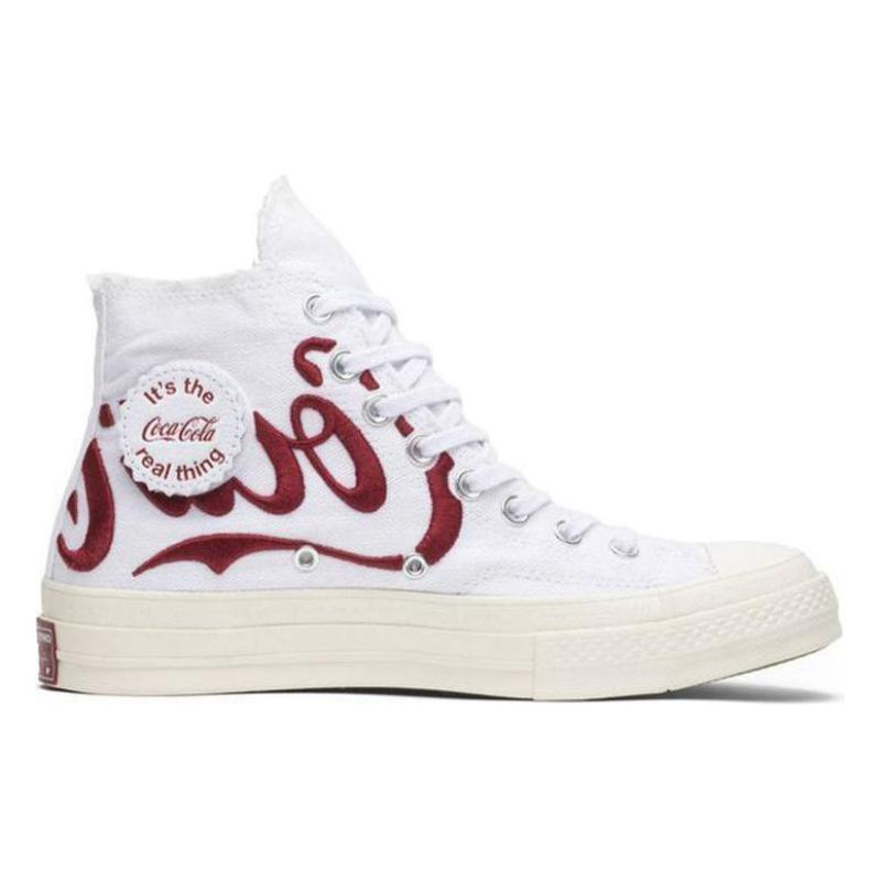 KITH X Coca-Cola/ Coca-Cola X Converse 1970s Non-slip Shock-absorbing High-top Skate Shoes Unisex Blue White Red