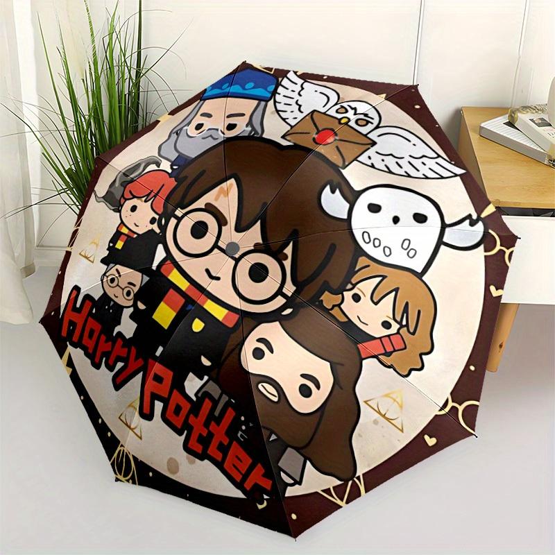 1pc Harry Potter Automatic Opening/closing umbrella, Compact Travel Umbrella - - Festive Accessory, Sturdy Ribs yy250807119