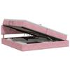 Storage Bed with Headboard Pink 200 X 200 Cm Velvet