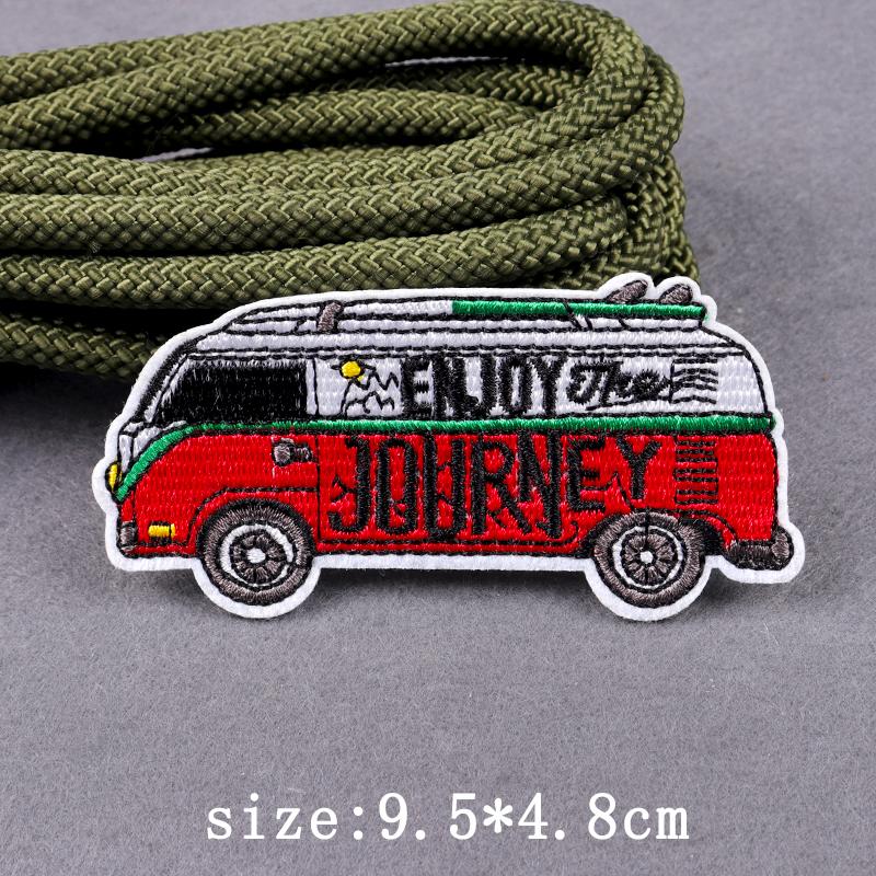 Wildnis Outdoor Stickerei Patches für Kleidung Aufbügel-Patches auf Kleidung Camping Abenteuer Patch für Kleidung Aufkleber Abzeichen