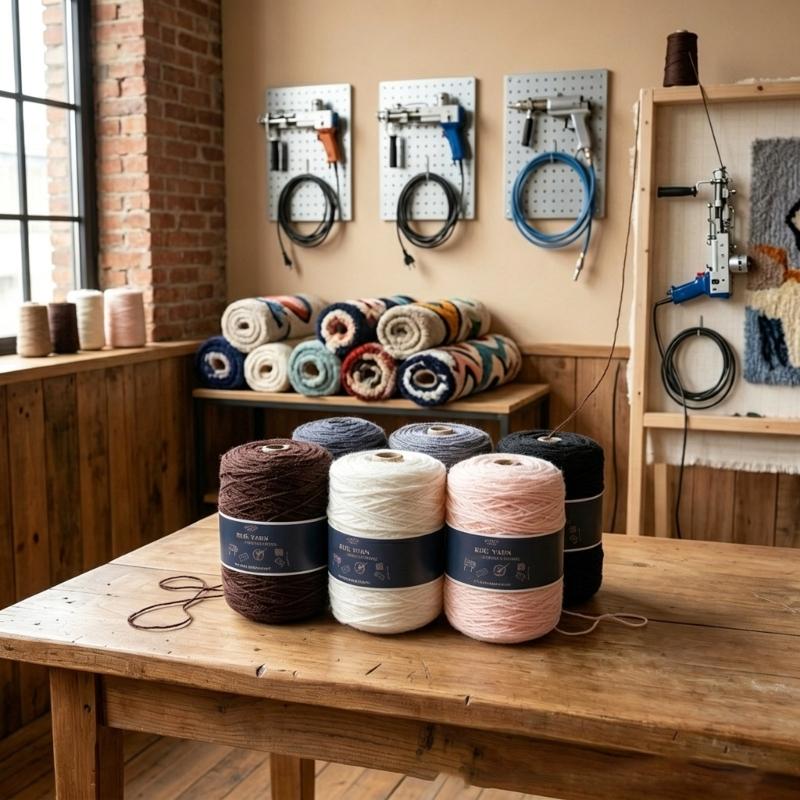 Long Time Use Tufting Yarn In Bright Color Great For Rugs And Decorative Textiles