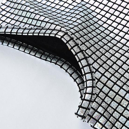 Men Club Vest O Neck Smooth Glossy Surface Check Sleeveless Slim Fit Soft Mid