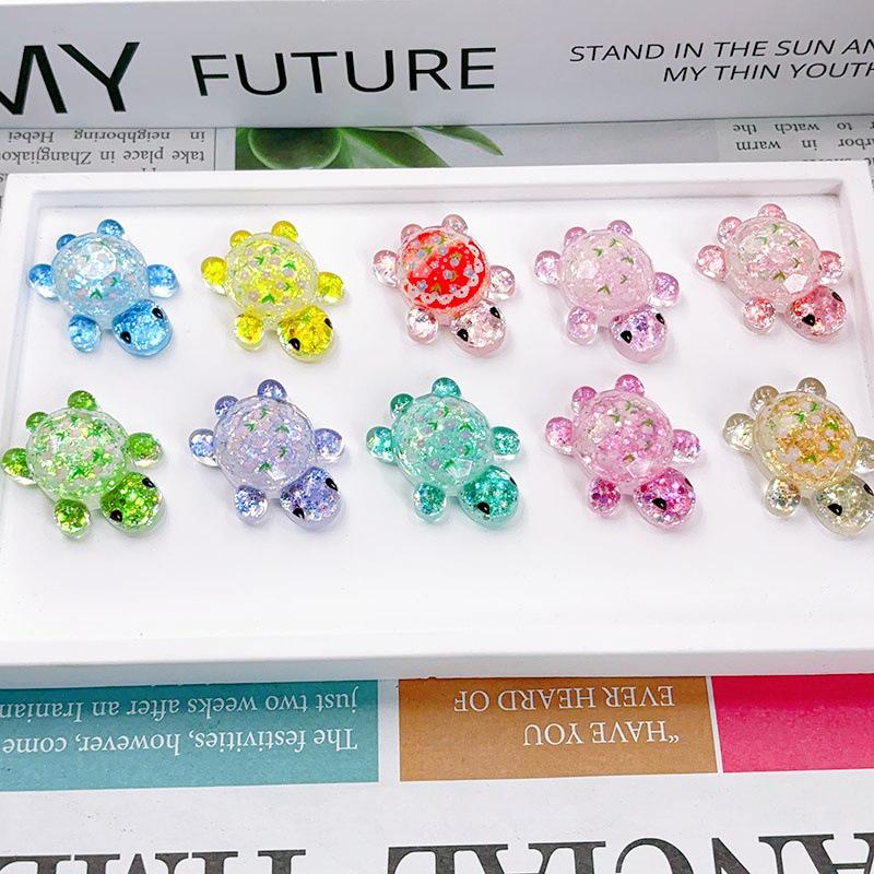 Flashing Resin Luminous Turtle Ornaments - Large & Small DIY Accessories