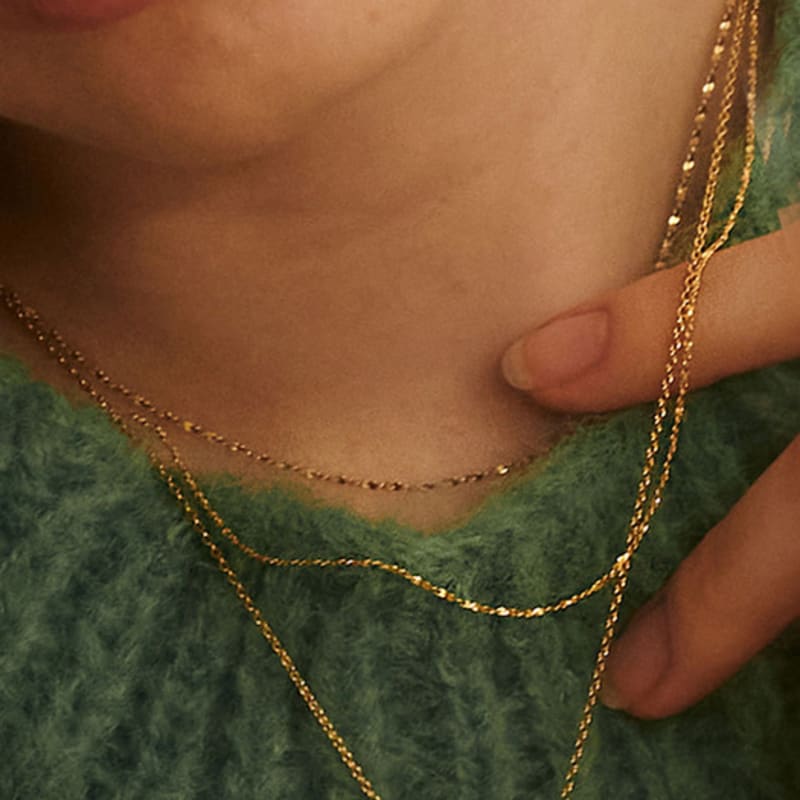 

BSWAN Cable Chain Gold Necklace Gold 36 cm